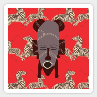 Royal Tenenbaum's Zebra Wallpaper Sticker